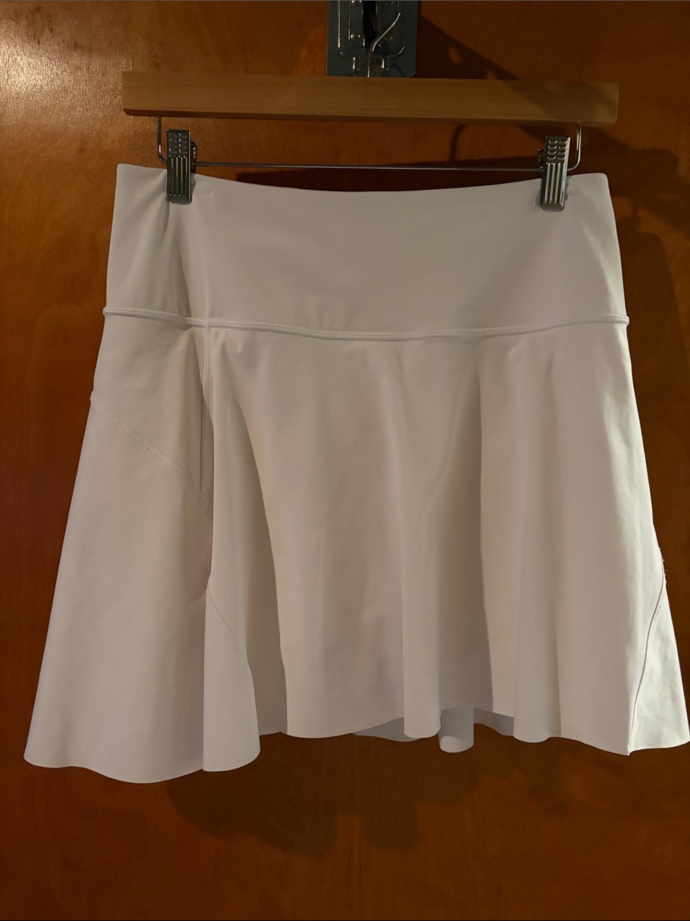 Athleta White Flared Athletic Skirt